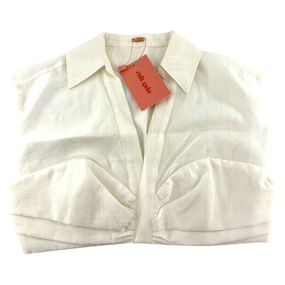 Cult Gaia Women's Off White Janette Top Size M - Picture 6 of 10